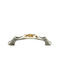 Möbelgriffe Gem Mz 1265 96mm Antik Silber Braun Blume