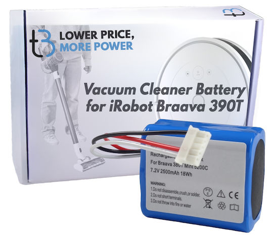 Rechargeable Battery Irobot Braava 390t Mint 5200c 2500 Mah