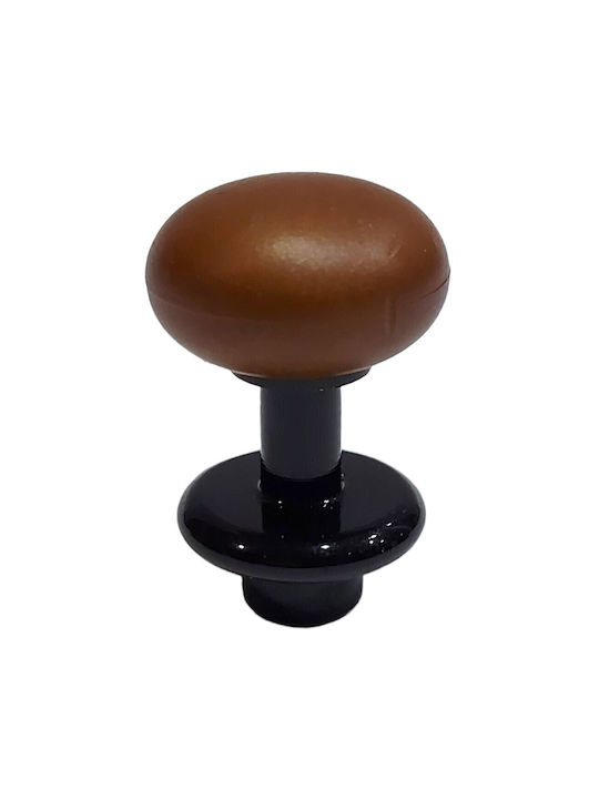 Italian Furniture Knob Eureka 11697-000-acc1 Black Matte Brown D.16