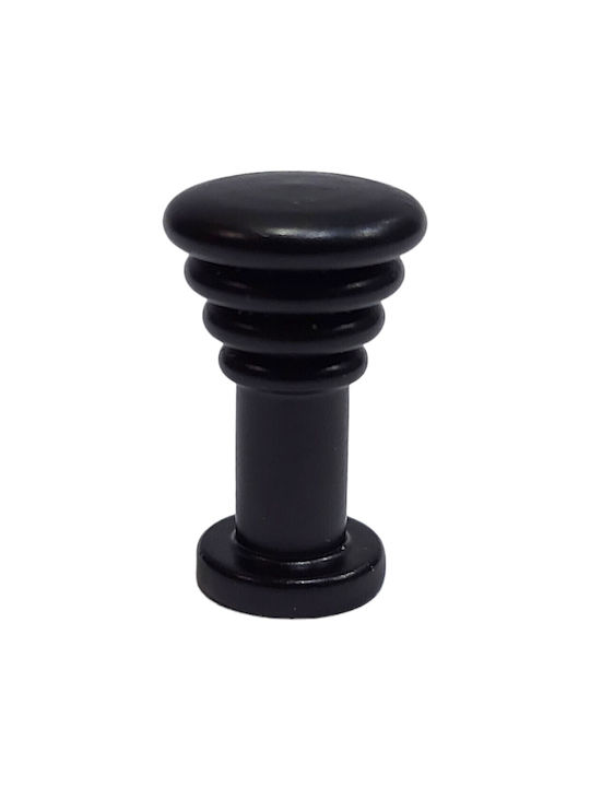 Brass Italian Furniture Knob Eureka 11702-000-14a1 Black Matte D.12