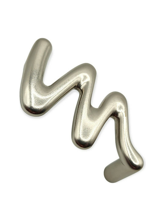 Italian Furniture Handle Valli&Valli 4818-64-12b1 Matte Nickel Size 6.4cm