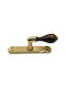 Italienischer Messing-Fenstergriff Valli&valli 4747-20a1 Gold Hochglanz-Matt Maße 175×38×76mm