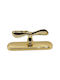 Italienischer Messing-Fenstergriff Valli&valli 4750-oro1 Gold 24 Karat Maße 153×39×63 Mm