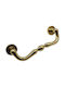 Italienischer Messing-Türgriff Mandelli 4916-oro1 Gold Glänzend Maße 24,0cm