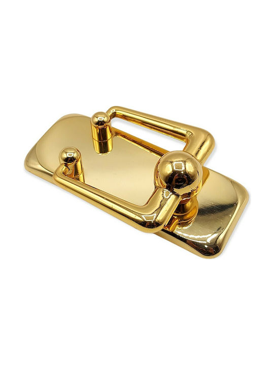 Mandelli 4936-24k Italienisches Messing Türklopfer 24k Vergoldet 165×95×50 Mm