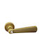 Door Handles Rosette Linea Cali Opera Matte Gold Patina Swarovski Crystal Right Cylinder Security