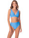 Set Bikini Τριγωνάκι Ψηλόμεσο Stone Blue