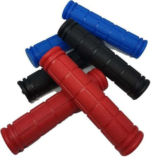 Rubber Non-Slip Bicycle Handlebar Grips 12cm 2pcs Sf019 Red Blue Black
