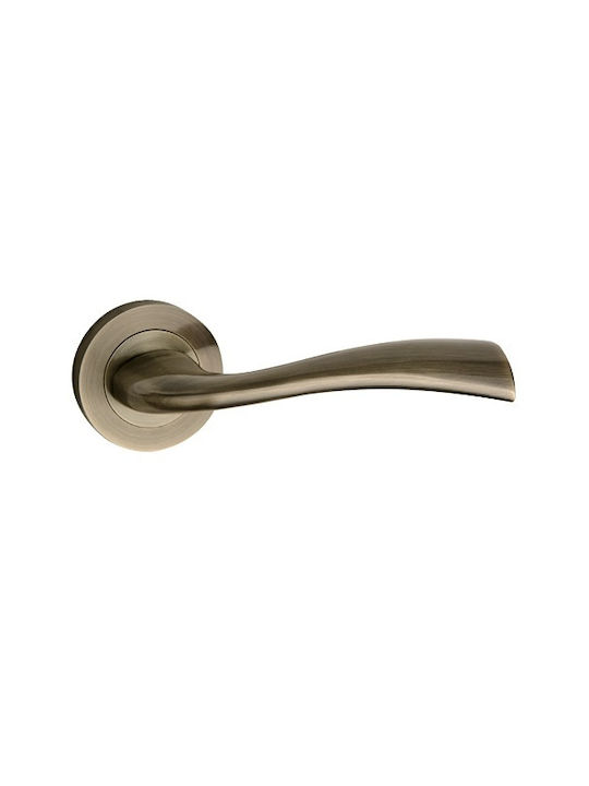 Πομολο Πορτας Ροζετα Finetto Αrt.801017 121x51mm Antike Αριστερό Εξώπορτας 243-801za017ab-αριστερό Εξώπορτας