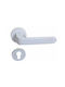 Front Door Lever Rosette Fixed Right Matte White A-6839c Mw
