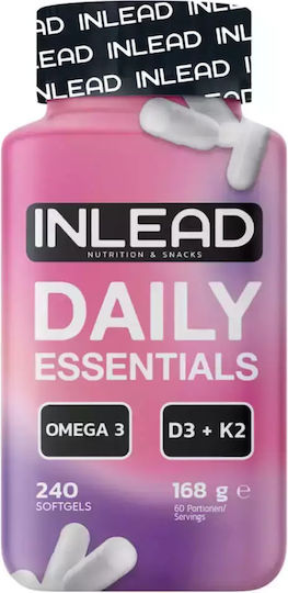 Inlead Nutrition Daily Essentials Витамин за Здравето на костите 1000мг 240 капси