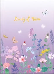 Πλαστικός Φάκελος Λάστιχο Purple Beauty Nature 24x32 Kandalepas