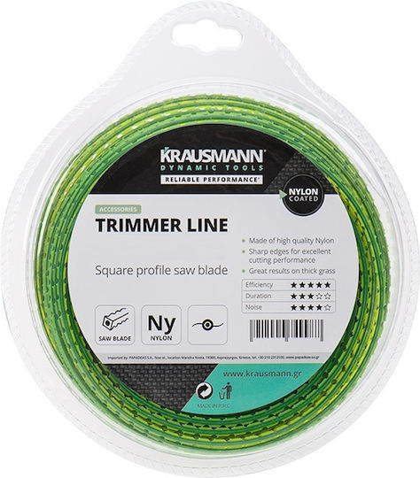 Krausmann Serrated Brush Cutter Trimmer Line 3.3mm 35m AC14242