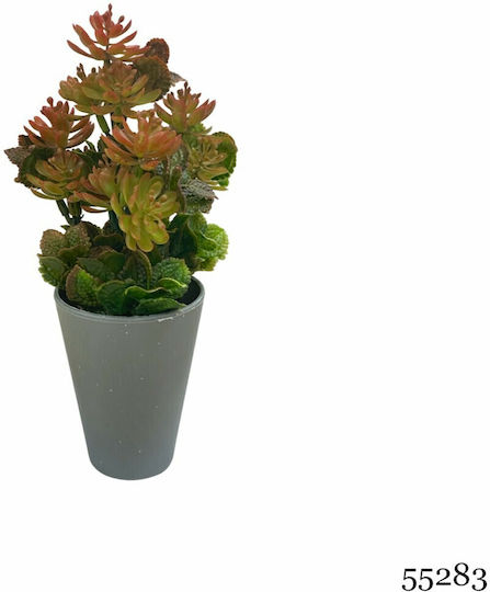 Plantă Artificială Ibergarden Dimensiuni 10x10x22cm Ghiveci Gri