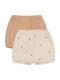 Kids' Shorts/Bermudas Fabric Cherry/Toasted Almond 2pcs