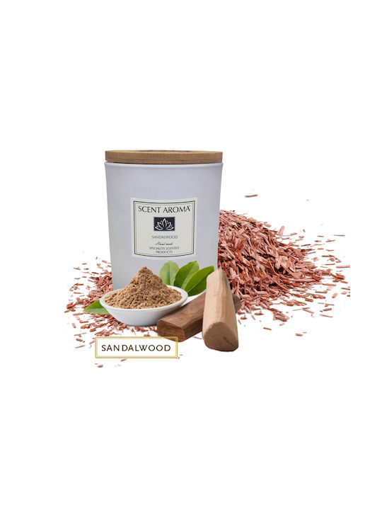 Aromatisches Raumkerze Soja Sandelholz 175gr 39 Stunden Brenndauer
