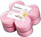 Bolsius Tealights True Scents With Magnolia Scent In Pink Colour Up To 8 Hours Duration 8 Pieces