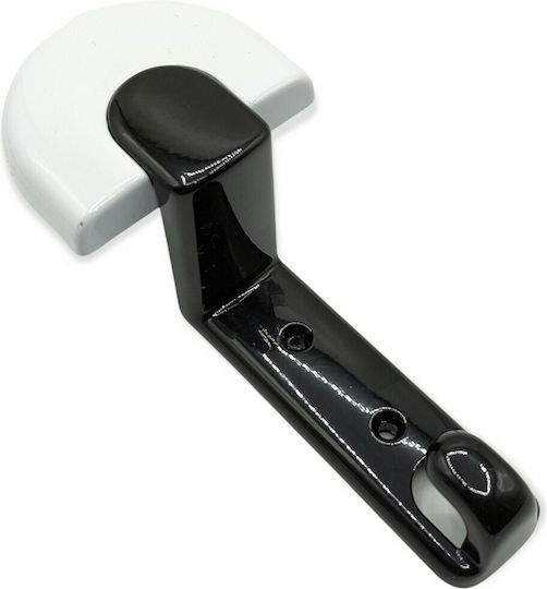 Italian Wall Hanger Zamac Eureka 2050-00-11n1 White-Black Dimensions 157×60×68 Mm