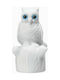 Eule Statue Alabaster Weiß 4,5cm x 3cm
