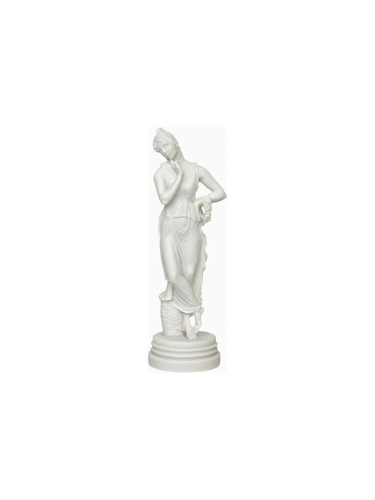Persefona Fiica Lunii Mai Statuetă Alabastru Alb 16cm