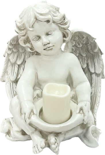 Electric Vigil Oil Lamp Subito Angelaki LED Seated Angel 17.7 X 17 X 13