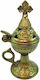 Home Heart Bronze Metal Closed Type Censer 15cm 20136