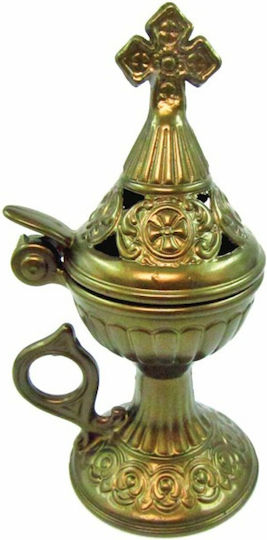 Home Heart Bronze Metal Closed Type Censer 15cm 20136