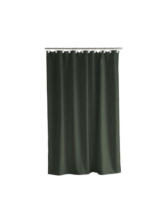 Shower Curtain Comfort 24609 180x200cm Green Sodahl 180w x 200h Polyester
