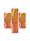 Σετ Κρεβατοκάμαρας 3τμχ Next Shaggy 1130 Orange Σετ 2 66x130 & 66x200 Heatset