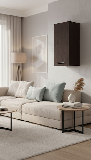 Wall Living Room Cabinet Made of Particle Board Wenge 40x35x65cm