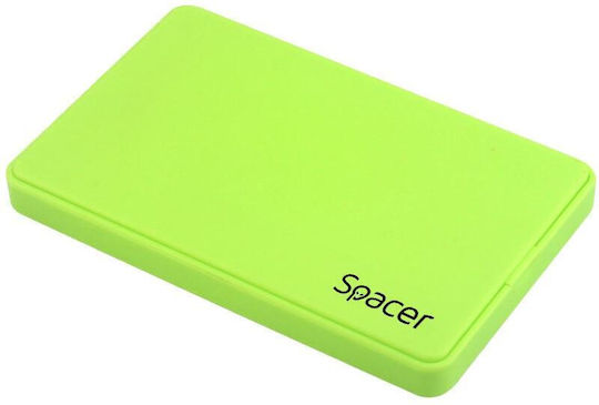 Spacer Твърд диск кутия SATA III с връзка USB 3.0 / USB 3.2 в Зелен цвят