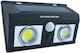 Lampa Montat pe perete Lampă Solară 0.55W cu Senzor de Mișcare 18.8bucx11.8bucx5buccm