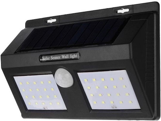 Lampa Montat pe perete Lampă Solară 600lm Alb Rece 6000K cu Senzor de Mișcare și Fotocelulă IP65 8bucx4.5buccm