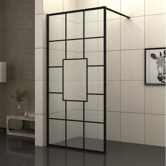 Interceramic 115 Διαχωριστικό Ντουζιέρας Βlack
