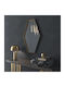 Κρεμαστός Καθρέπτης Iron Polygon 50x80 Εκ Led Brushed Βουρτσισμένο Ίνοξ