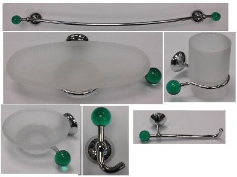 Capannoli Echo Badezimmerzubehör-Set Grün