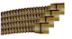 Shower Hose Bathroom Bronze 200cm Double Security Reinforced Internal Weaving Eviops
