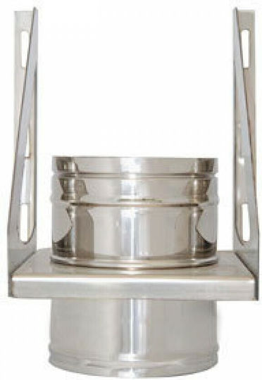 Dreieckige Inox-Kaminrohrstütze Φ200