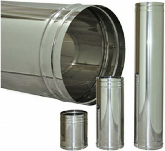 Chimney Pipe Chimney Tube Diameter 150mm Length 1m Inox Single Wall