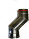 Heavy Duty Offset Pipe for Chimney Type S Φ-180 Inox Aisi 304 Airduct Hellas