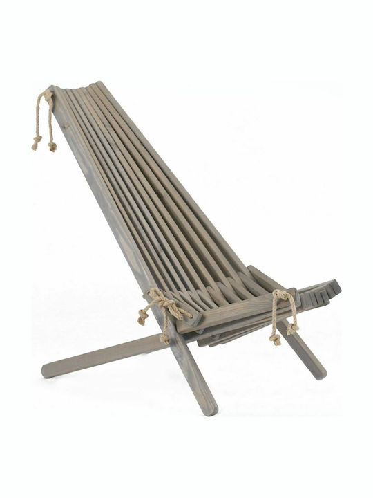 Ecofurn Ökologische Gartenstühle Kiefernholz Grau Seil 100x95x57 cm