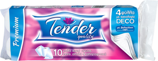 Toilettenpapier Tender 4 Lagen 10 Stück Premium 120g