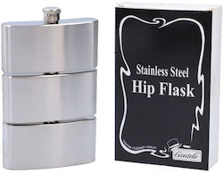 Hip Flask Фласкι За Алкохол Хром Мат Троен 3x90мл 270мл