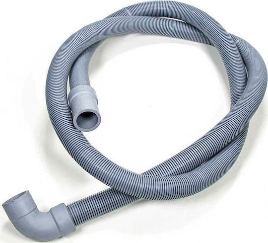 Abflussschlauch für Waschmaschine D21/29mm 2m Ecke + 1 Verbindung für Waschmaschine + 2 Schlauchklemmen