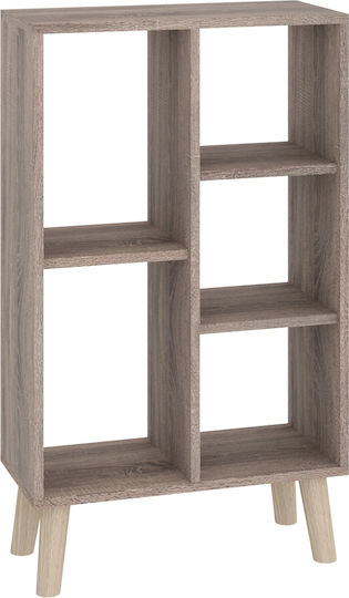 Βιβλιοθήκη Polka-11 Σταχτί 54,80x25x93,50