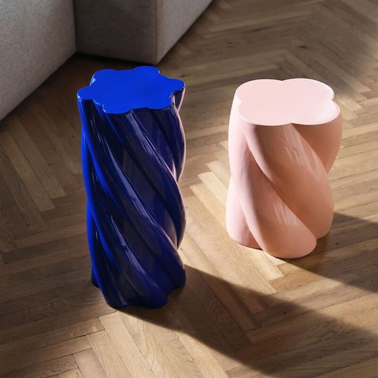 Beistelltisch Pillar &klevering Marshmallow Rosa Glasfaser 40 x Ø 30 cm