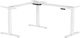Action Desk Edge 90° White Electric Height Adju...
