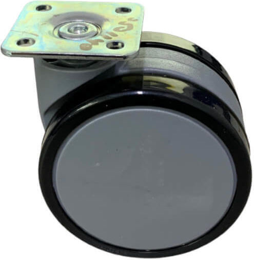 Doppelte Möbelrad 65mm Möbelbasis 38x38 Schwarze Grau