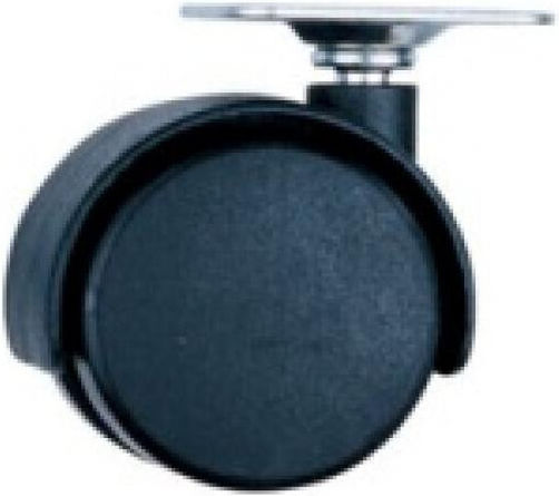 Ruotec Ροδα 50mm Βιομηχανικη Περιστρεφομενη Διπλη Μαυρη 502.000.050.050