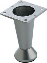 Aluminium Möbel Bein Nikel Matt Höhe 5cm